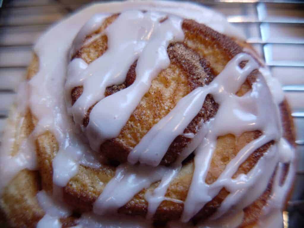 Consider making some glazed cinnamon rolls with the help of frozen bread dough. Photo - grongar, Wikimedia Commons