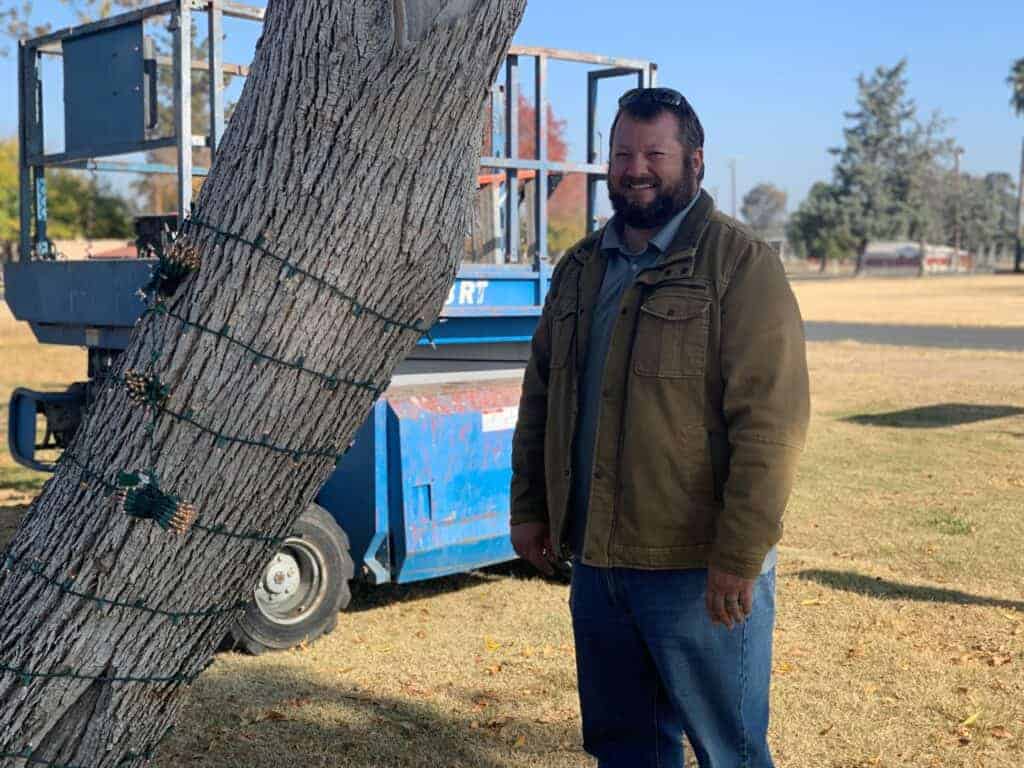 Photo - Madera District Fair CEO Tom Mitchell is preparing for the Hometown Christmas Drive-thru event at the fairgrounds.