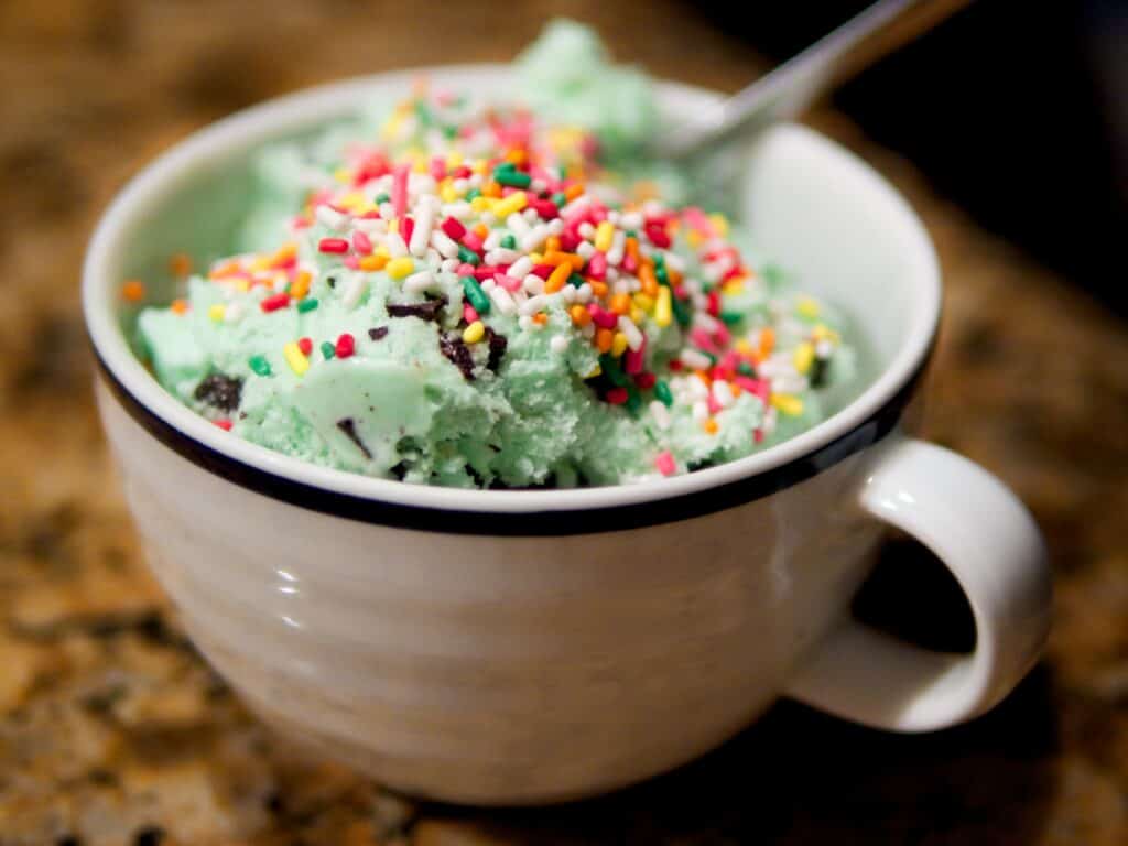 Photo - It isn’t summer yet, but there are a few warm days when you might think about making some homemade mint chip ice cream.