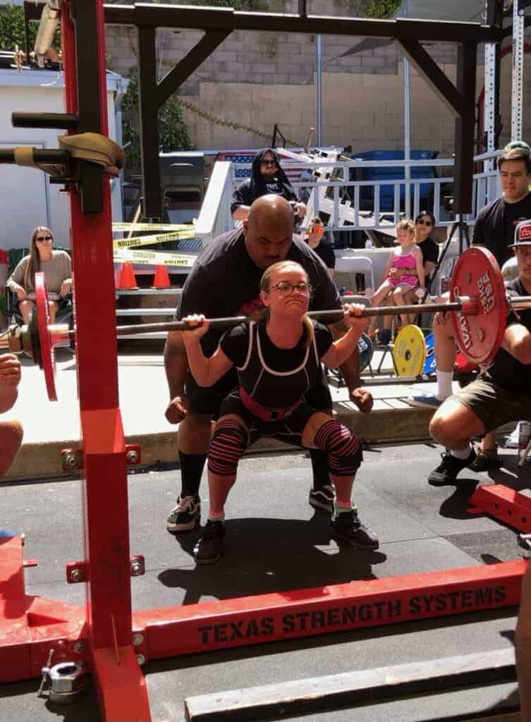 Photo - Liberty’s Savanah Heiger competes in a Santa Barbara powerlifting competition. Heiger set a National Record.