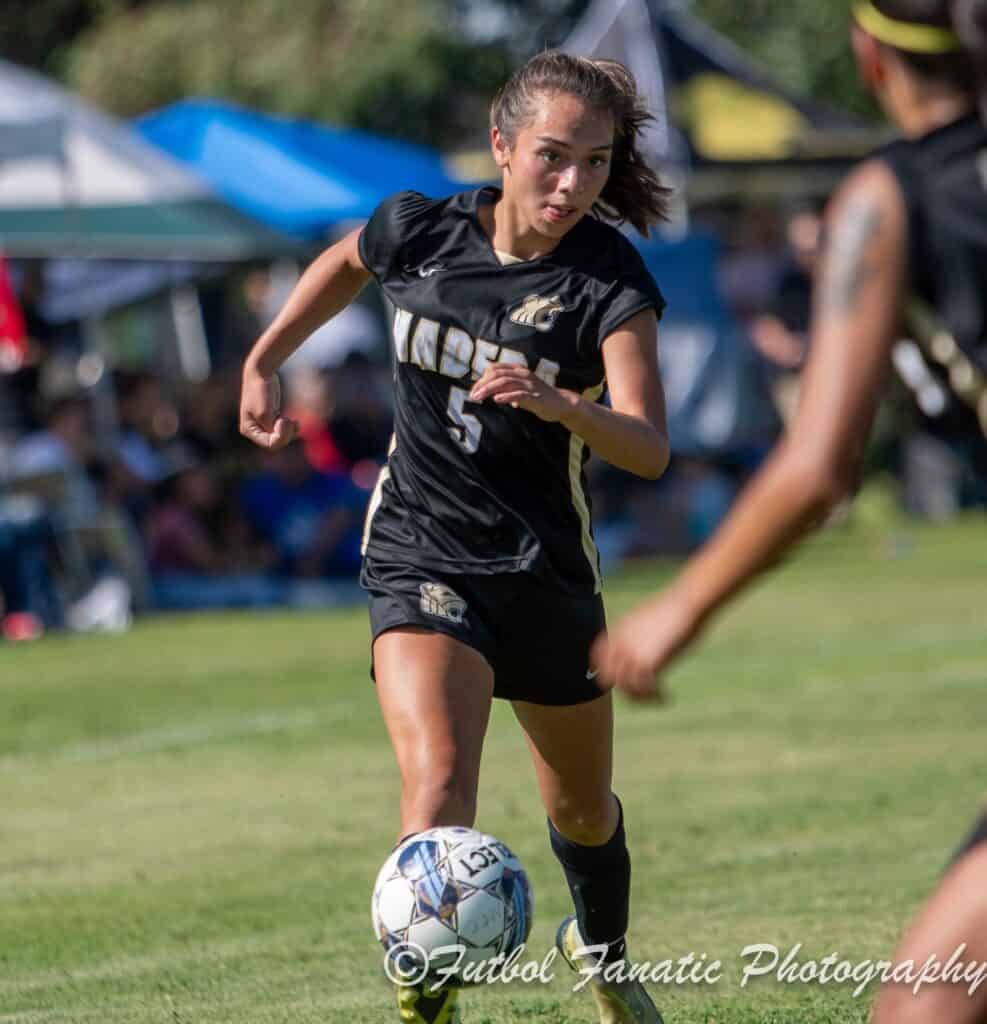 Photo - Former Madera Coyote standout Jazzel Ruiz helped the Madera Community College Mountain Lions to an impressive 8-9-3 record in its first year. Ruiz earned first-team All-Conference honors and was a nominee for Player of the Year.