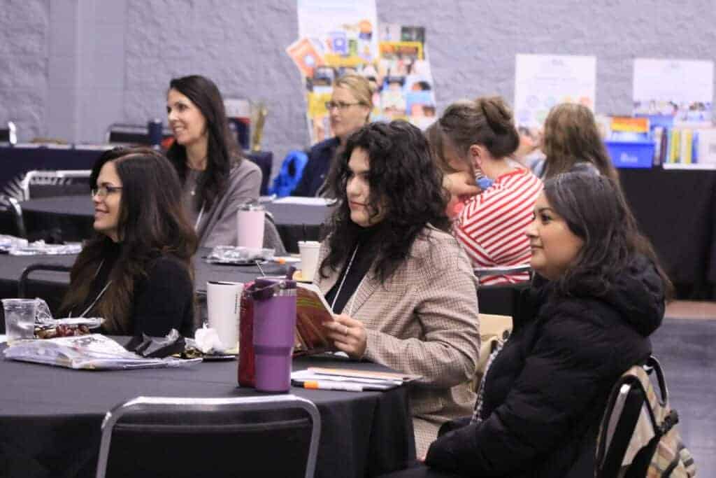 Photo of Educators attend a session during the 2025 Central Valley Literacy Conference.