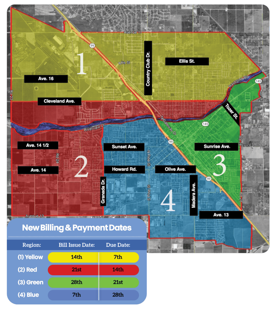 Photo - utility zone map