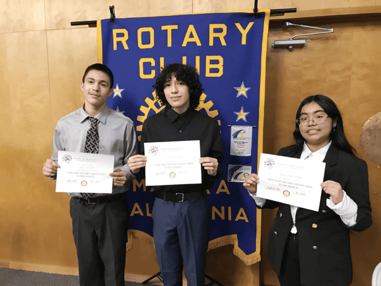 Tellez wins Rotary speech contest