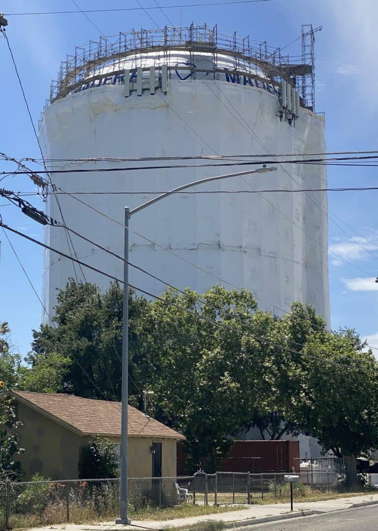 Water tower renovation nearly complete