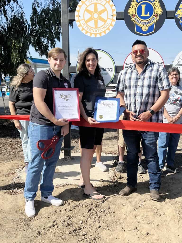 Chowchilla honors service clubs with new sign