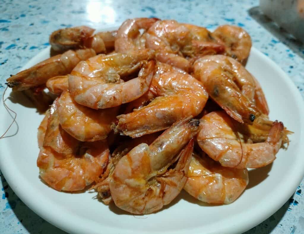 Photo - Sometimes the best way to eat shrimp is to just boil, then peel and eat, along with a cocktail sauce.