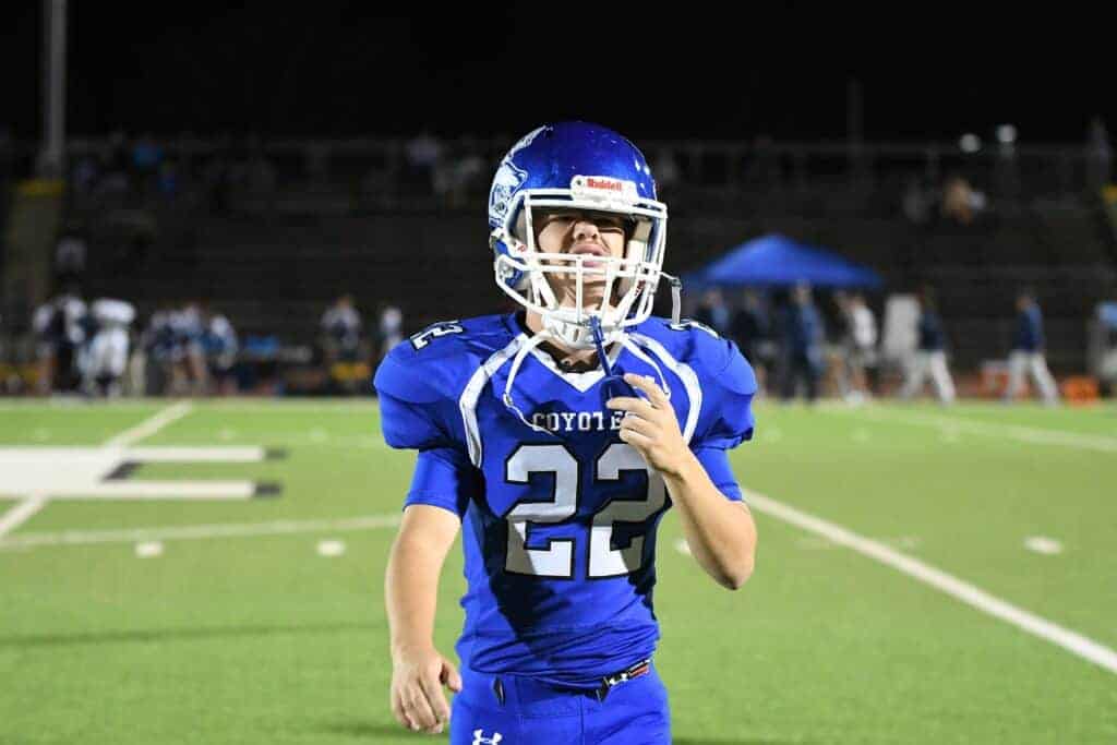 Photo - Madera High School senior Kody Coushman was lauded during the Coyotes’ Oct. 18 matchup against the Bullard Knights after he scored a touchdown on the first unofficial play of the game.