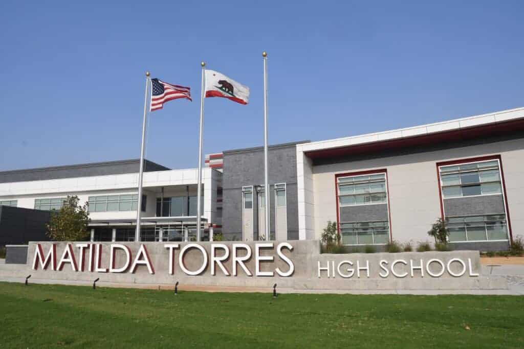 Photo - Teachers from the Madera Technical Exploration Center (MAD TEC) are temporarily conducting classes in a portion of the new Matilda Torres High School.