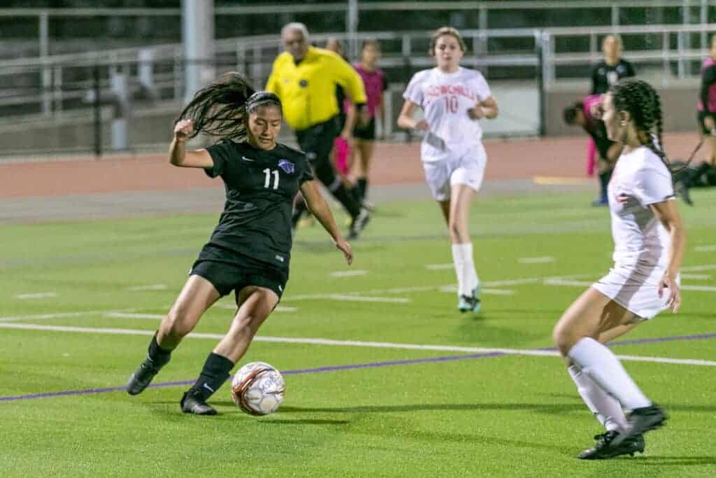 Photo - Madera South’s Andrea Vasquez controls the ball in front of the Chowchilla goal during a win on Nov. 21. Vasquez scored one of Madera South’s six goals in the victory.