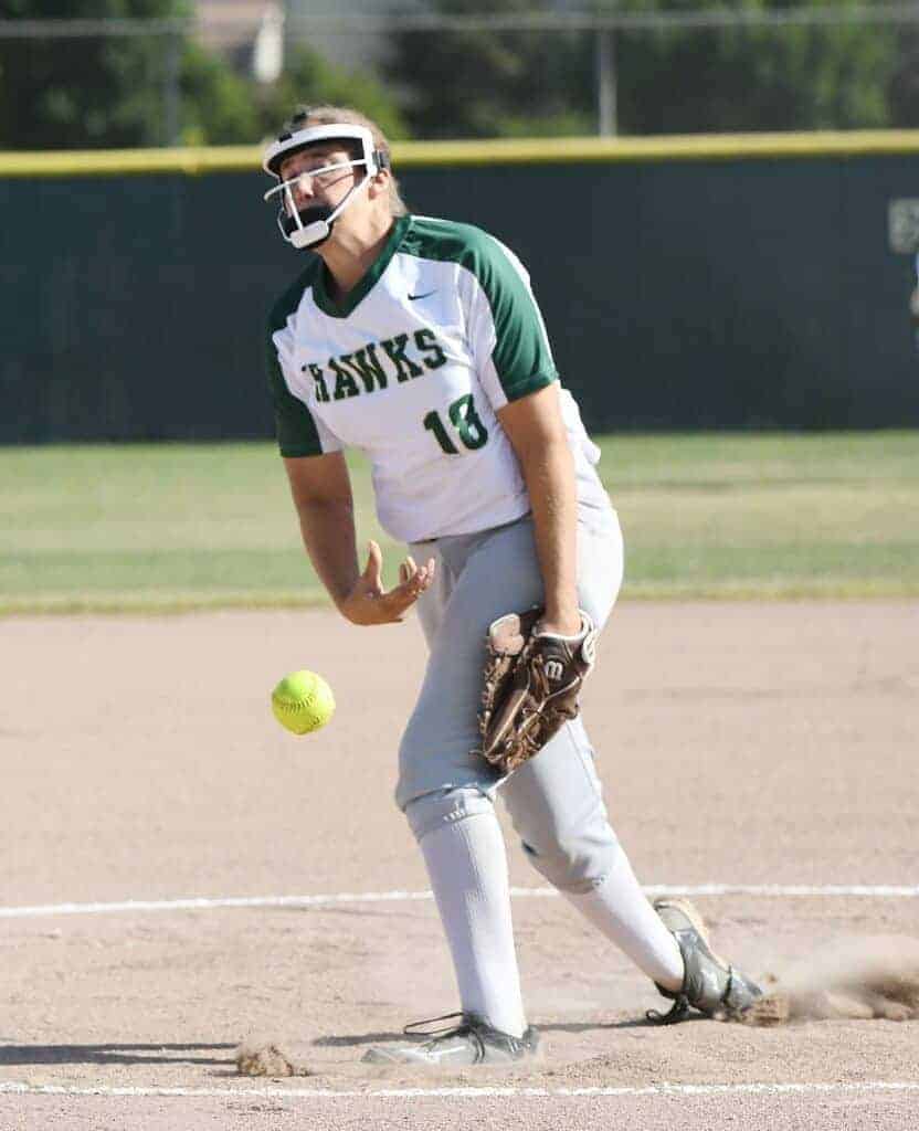 Photo - Liberty pitcher Sarah Shevenell set school records for most strikeouts in a season and most wins in a season this year. She was named the North Sequoia League Co-Pitcher of the Year.