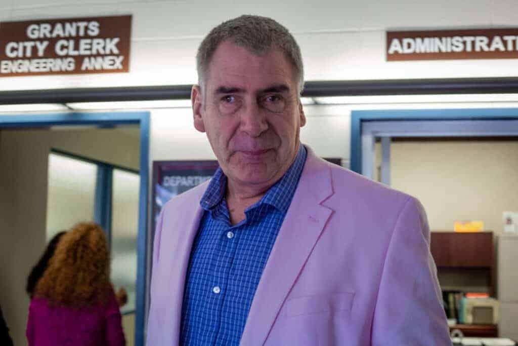 Photo - Chris Boyle, current planning manager of the City of Madera said he is leaving Oct. 28 to assume the position of Development Services director at the City of Bakersfield. He is pictured here when he wore a pink blazer to support breast cancer awareness month.