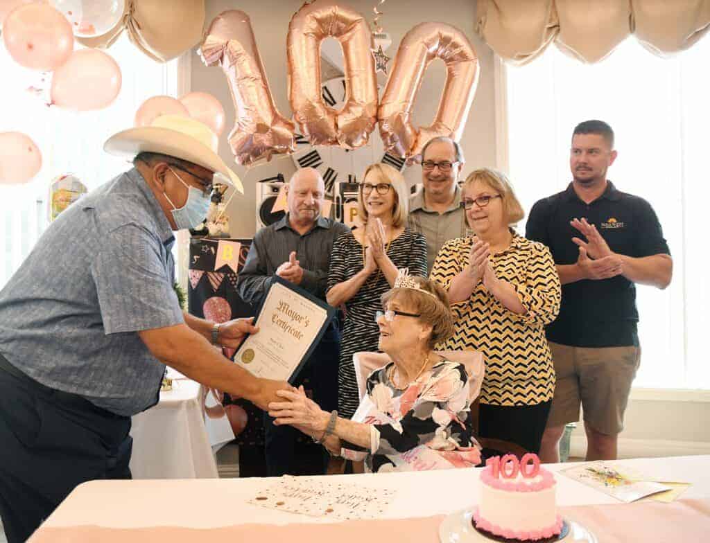 Photo - Maderan celebrates 100th birthday