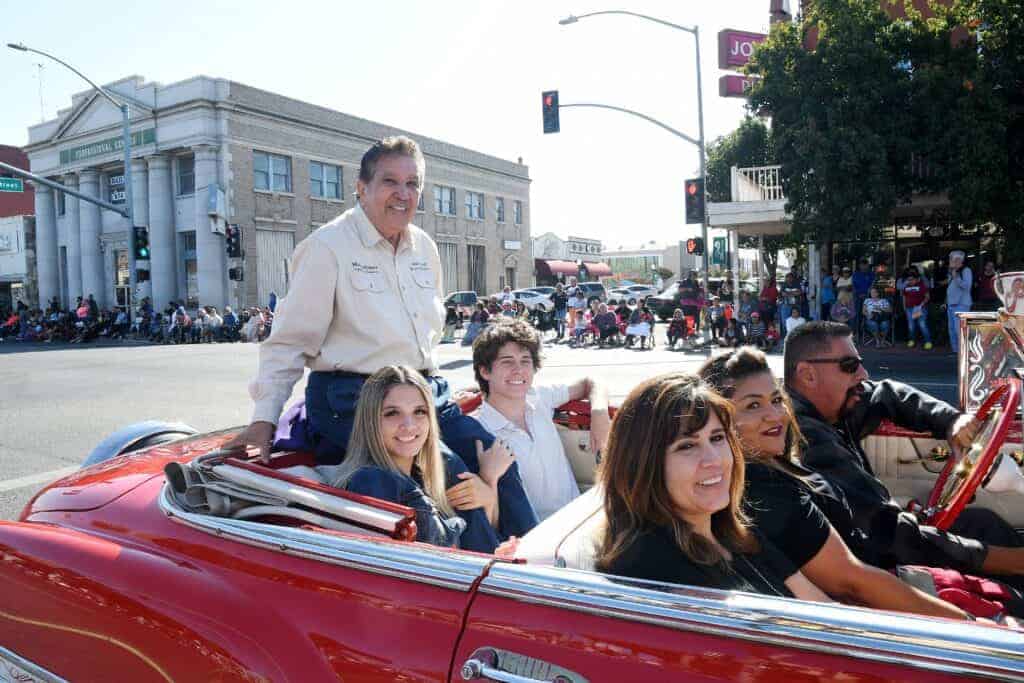 Photo - Madera County Supervisor Max Rodriguez was the 2019 Old Timers Day Parade Grand Marshal and was accompanied by his family.