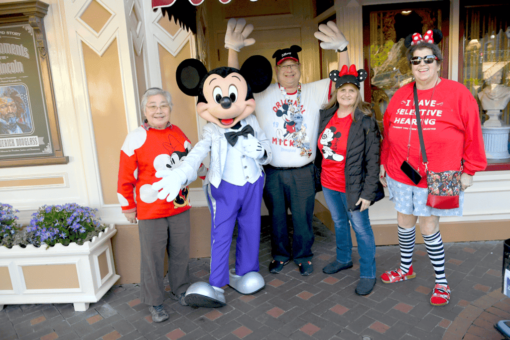 Photo - A trip to Disneyland with the Madera Tribune crew in February of 2023. From left are Helen Takeda, Mickey Mouse, Tyler Takeda, Wendy Alexander and Tami Jo Nix.
