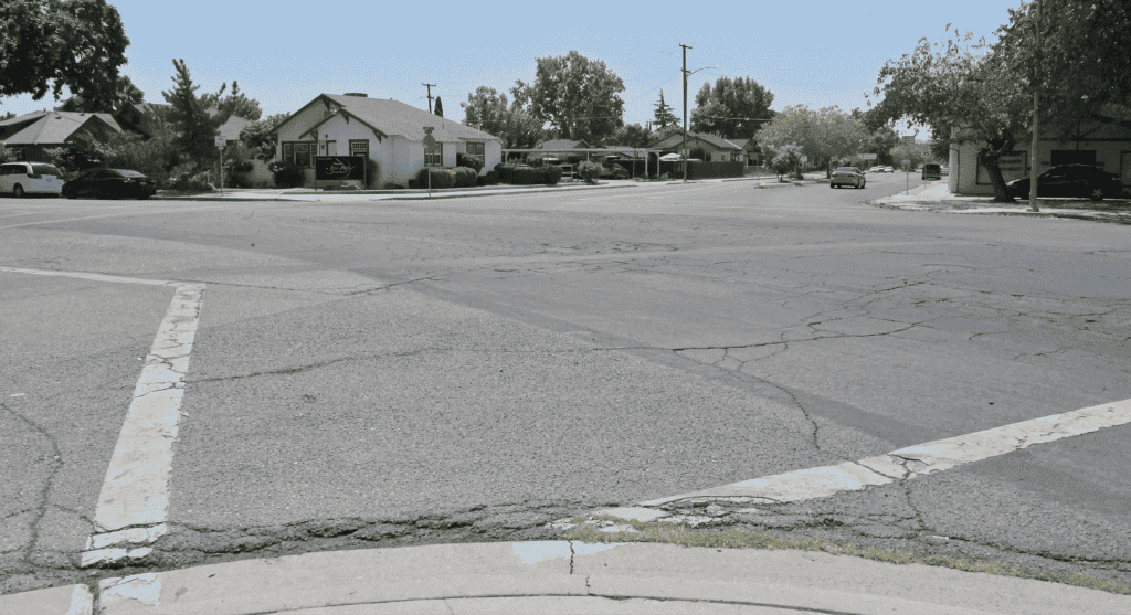 Photo - The city has future plans for a roundabout at the intersection of Lake Street, Fourth Street and Central Avenue.