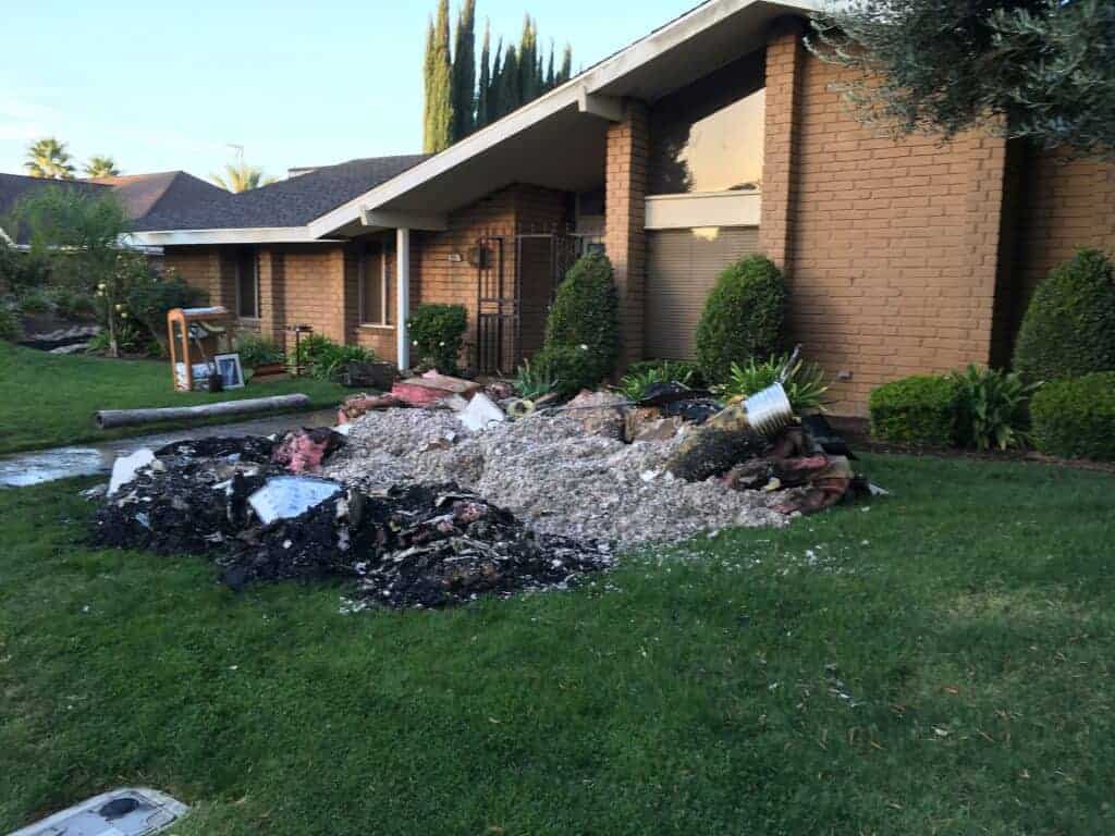 Photo - Blaze erupts in home