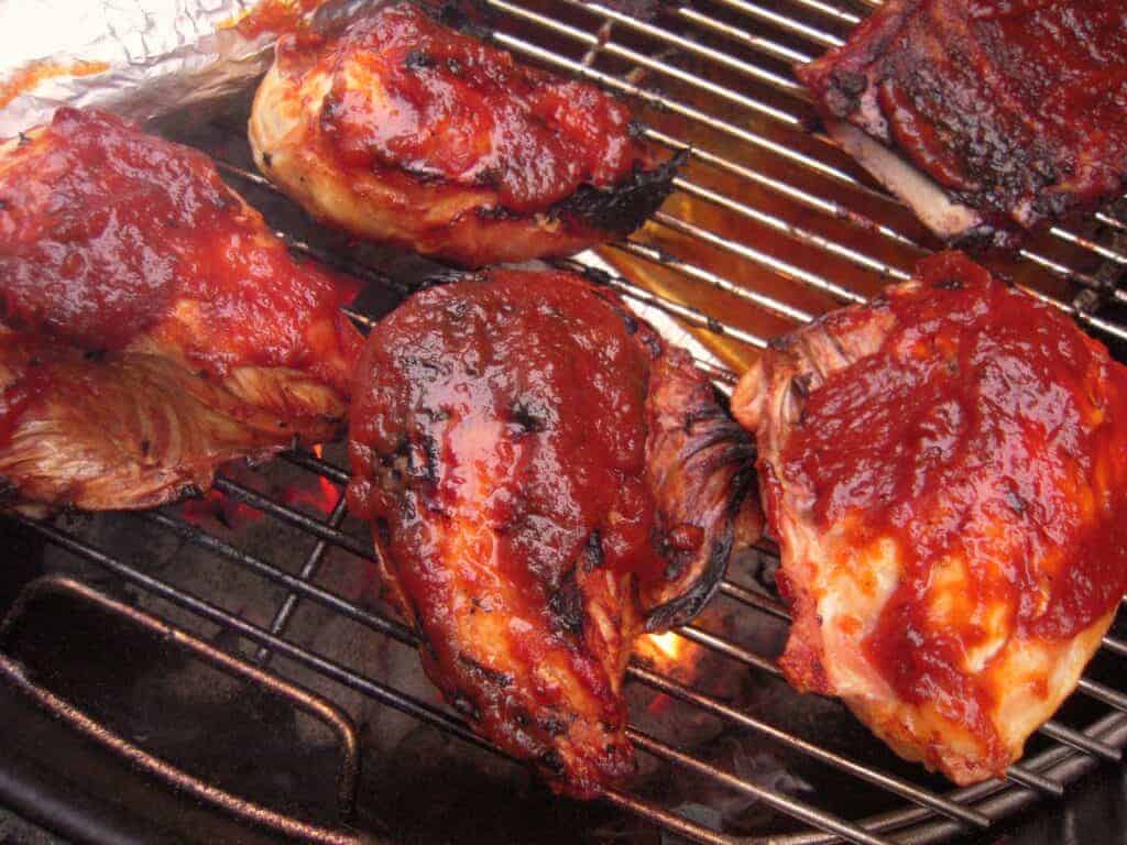 Photo - Baste some delicious, tangy barbecue sauce over chicken, pork, beef or any favorite food you like to grill.