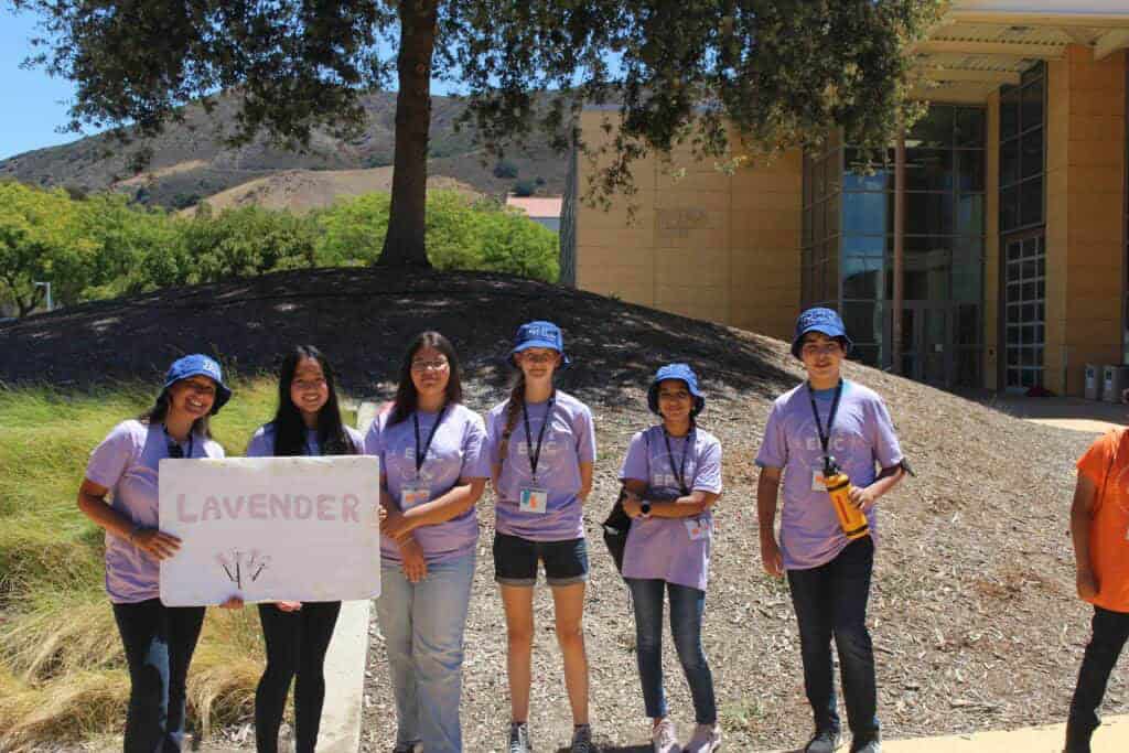 Photo - Incoming Matilda Torres freshman Yasmeen Elabdeny stands with her “lavender” group while attending the E.P.I.C. Camp at Cal Poly San Luis Obispo earlier this month.