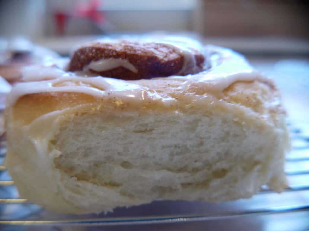 Photo - Who can resist biting into a freshly-baked cinnamon roll?