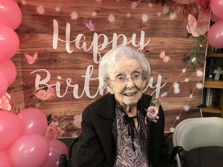 Dora Pierotti turns 100 years old
