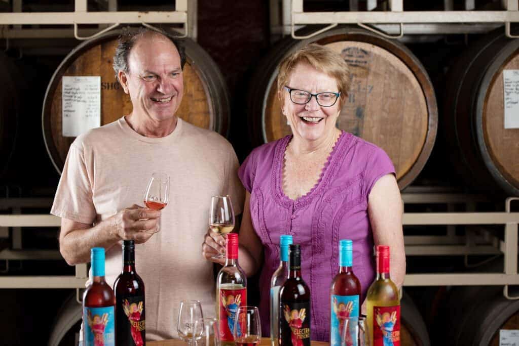 Photo - Andrew and Laurel Quady of Quady Winery celebrate their 45th harvest this year.