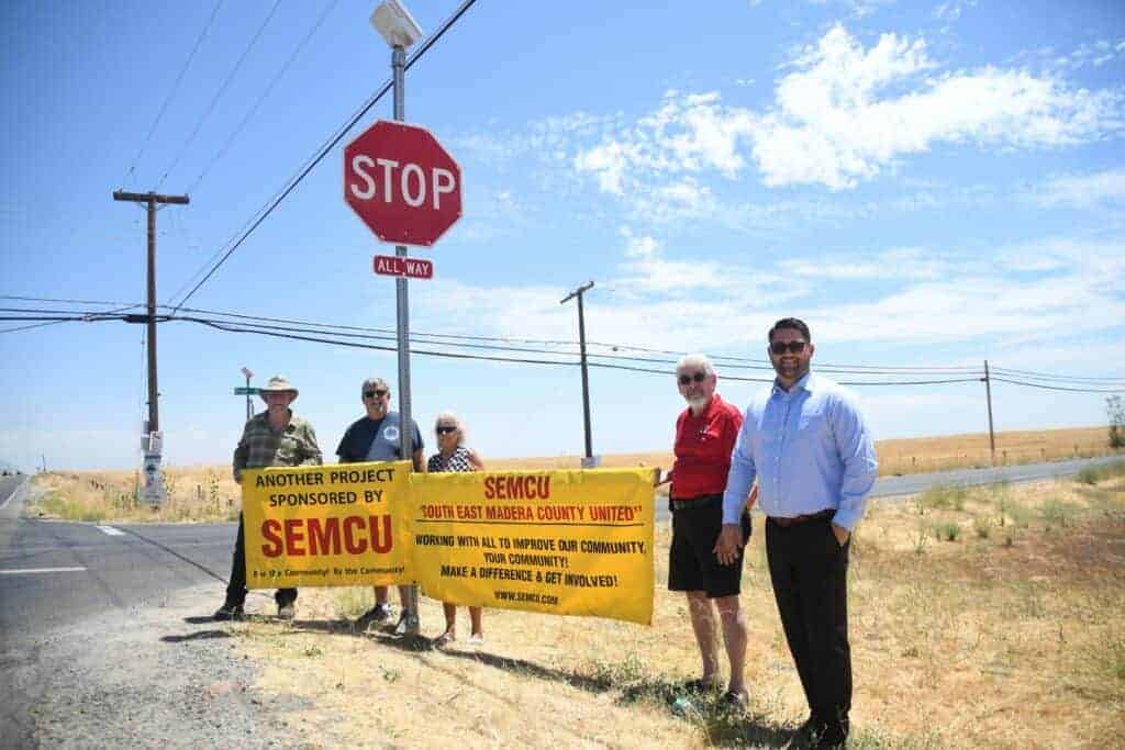 Photo - SEMCU sponsors stop signs, promote safety