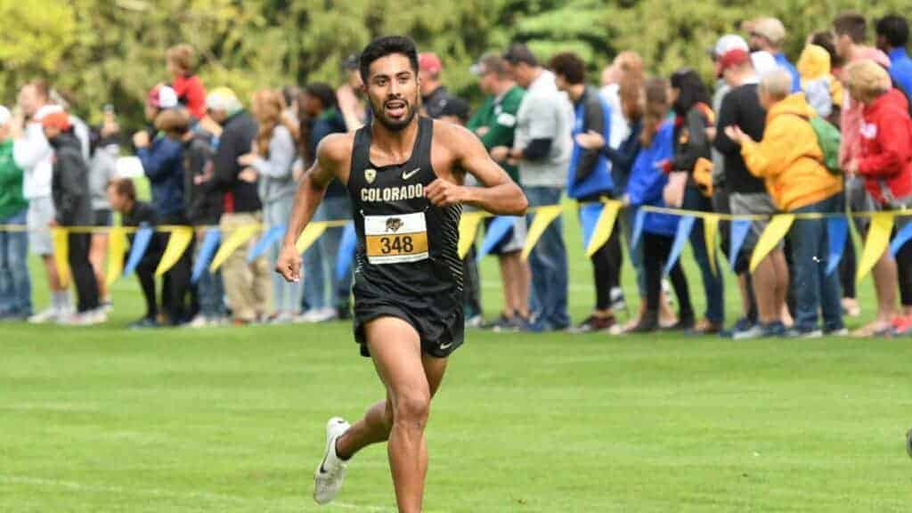 Former Madera South standout Eduardo Herrera helped lead the Colorado Buffaloes cross country team to a Pac-12 championship on Nov. 1. He placed 13th overall in the championships. Photo - Courtesy of Colorado Athletics