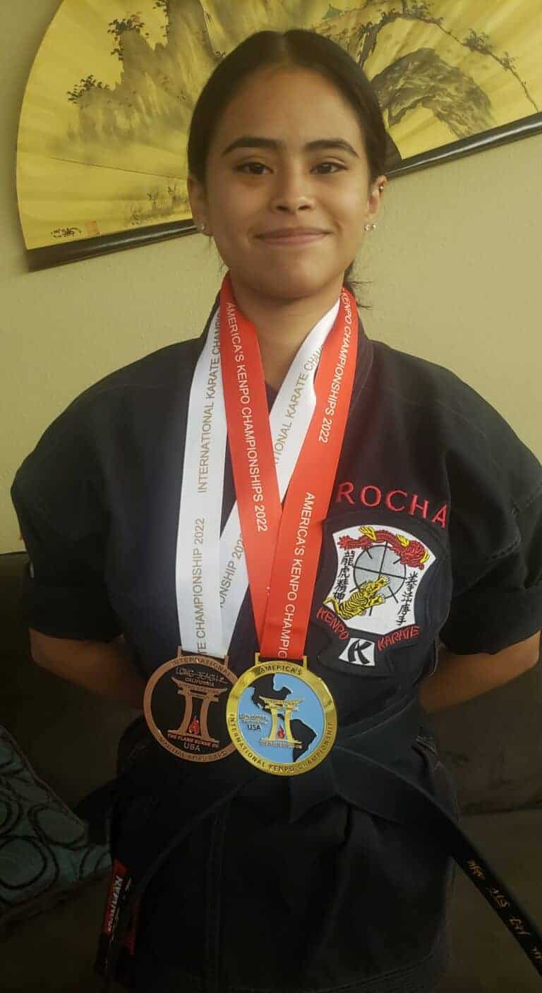 Rocha brings home karate gold medal