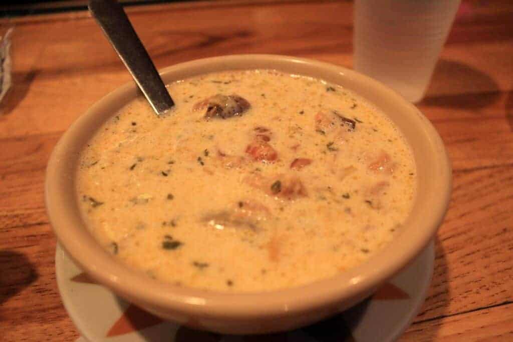 Photo - Enjoy a bowl of rich, hearty andouille and shrimp chowder this winter.