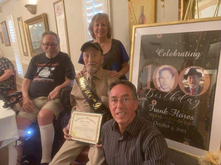 Maderan Frank Flores celebrates 100th