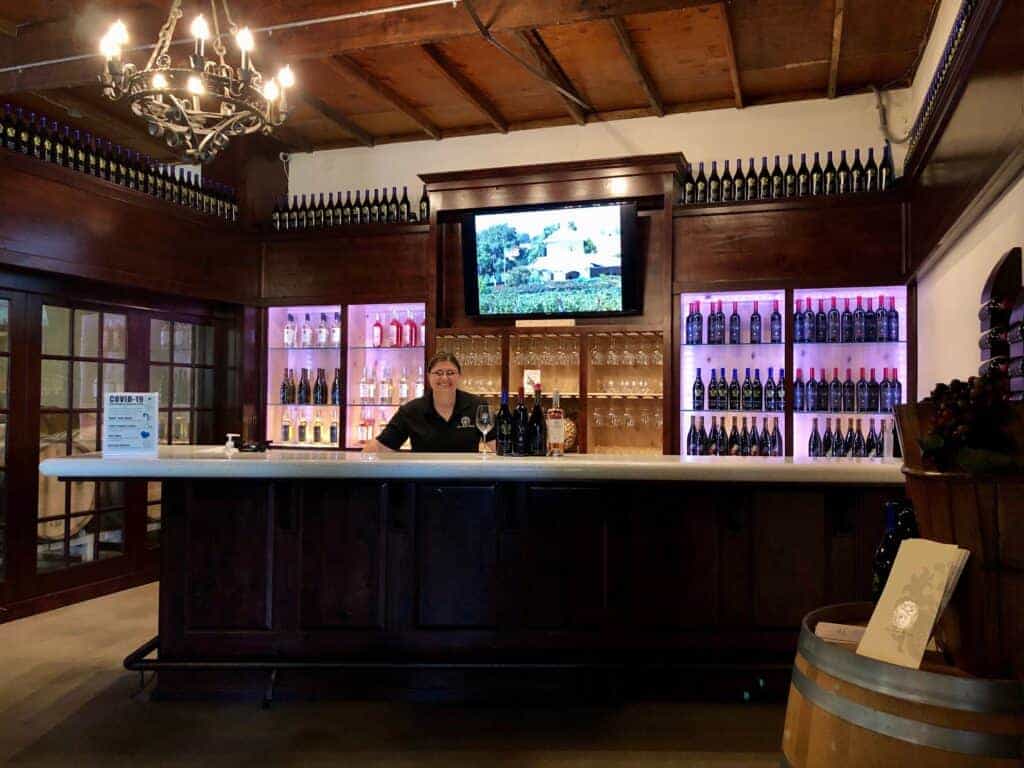 Photo - Erica Magarian, Estate manager at Fäsi Estate Winery, stands in the tasting room.