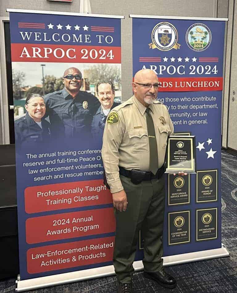 MCSO Reserve Deputy honored with Meritorious Service award