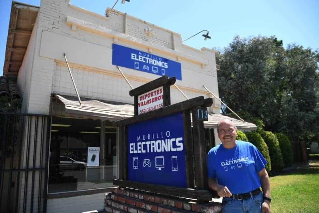 Photo - Martin Murillo is the owner of Murillo Electronics on 113 S. Lake Street.