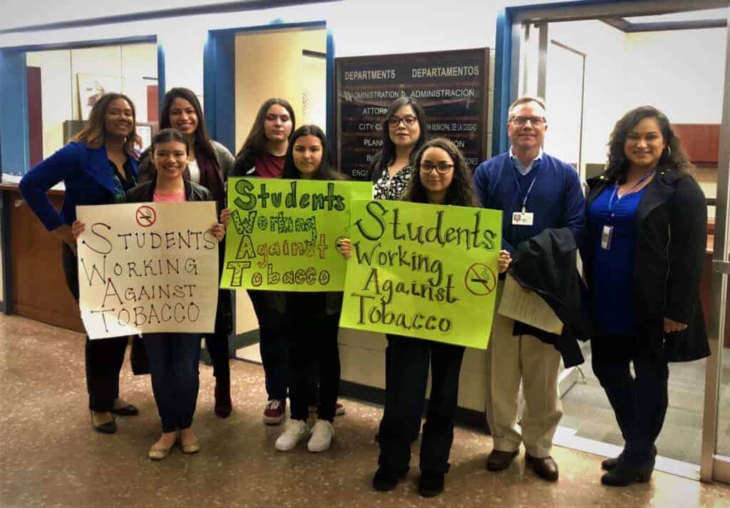 Photo - Student group tells council meeting of smoking’s dangers