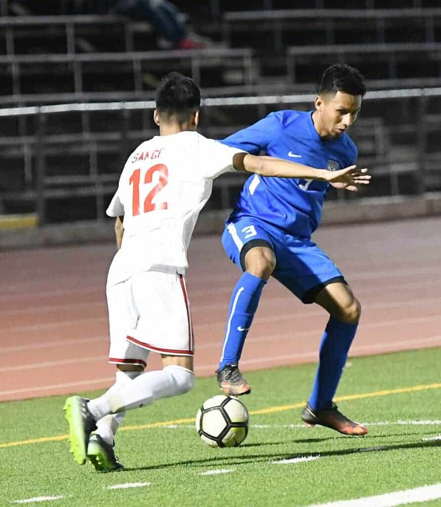 Photo - Madera’s Jose Escalera scored a goal in a close 2-1 loss to the Bullard Knights last week.