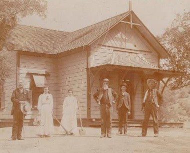 This photograph of Spring Valley School in O’Neals was taken in 1894, one year after Victor Adams was hanged from a tree just up the road from the school. His body was left hanging for two days, and youngsters walking to school no doubt contemplated the consequences of breaking the law. Photo - Courtesy of the Madera County Historical Society