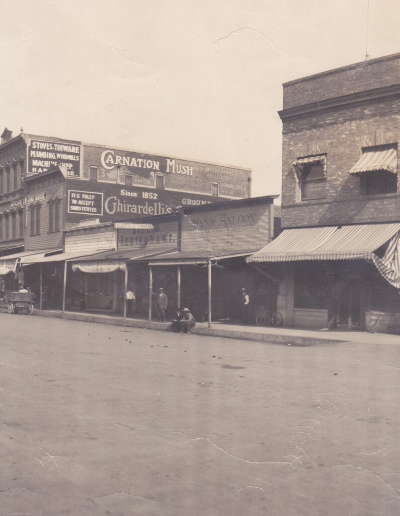 Photo - In 1900, Madera celebrated its 25th birthday. In that quarter of a century, it had grown from a village into a town, as this photo of East Yosemite Avenue shows.