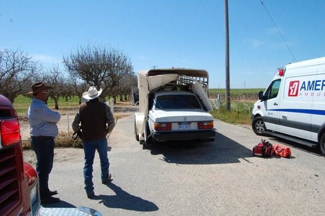 Photo - Distracted driving ends in bizarre crash