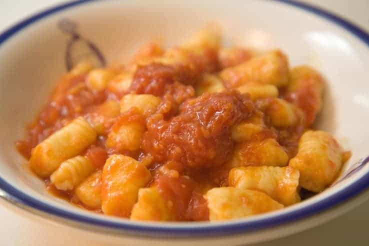 Photo - Try your hand at making some homemade gnocchi, served with butter or a marinara sauce.