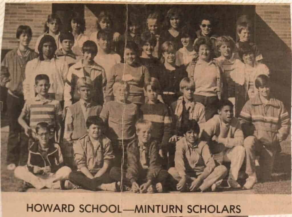 Photo - The sixth grade class at Howard School is shown here in 1985, after they completed their class project, “The Minturn Chronicles.”