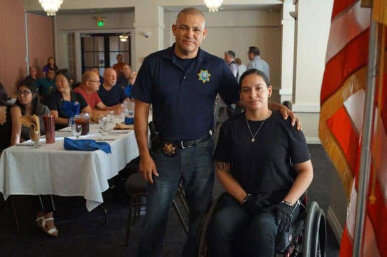 CHP assists disabled honorary firefighter