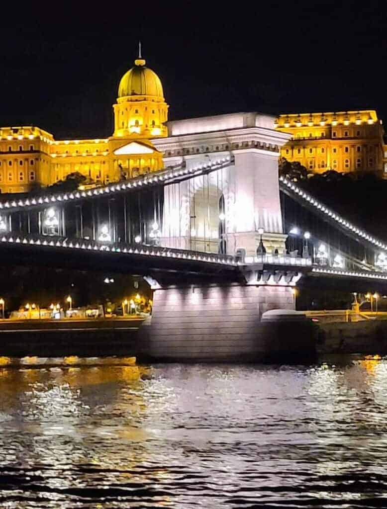 Photo - Budapest, Hungary from a dinner cruise on the Danube River.