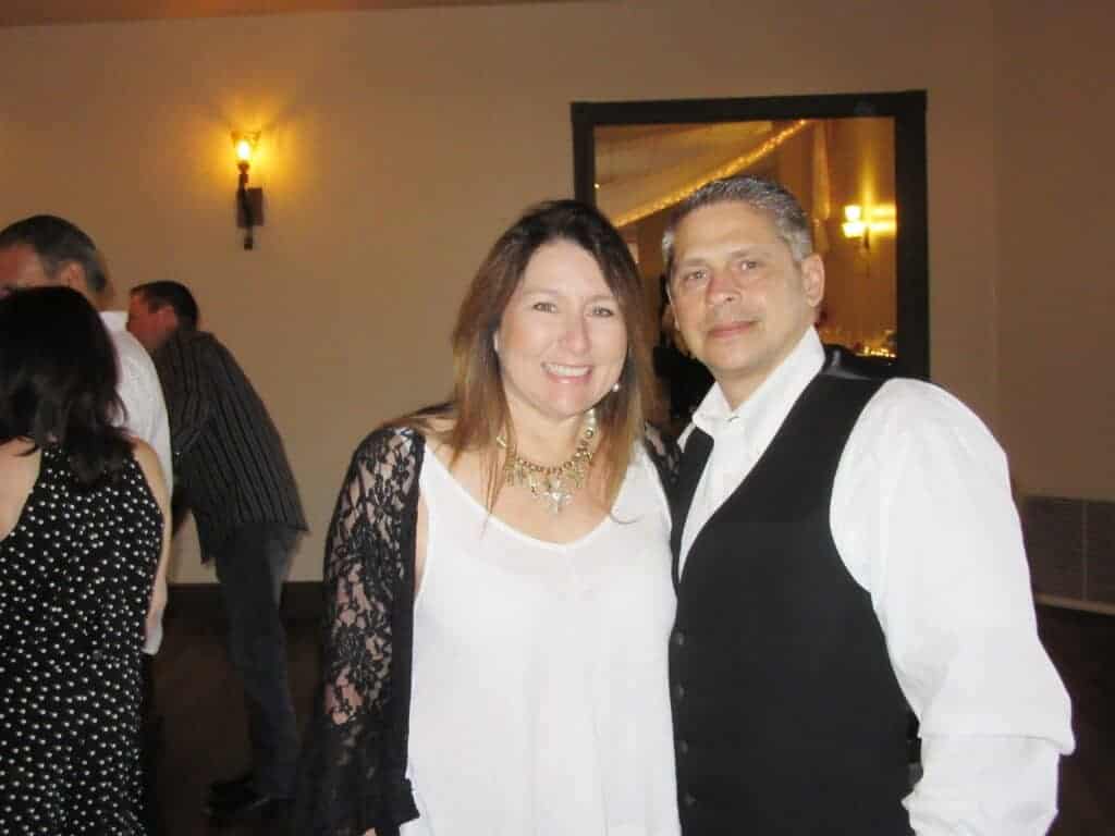Photo - Madera Police Chief Dino Lawson with his wife Melissa enjoys an evening out at the event. Chief Lawson helped raise $6,000 for the project.