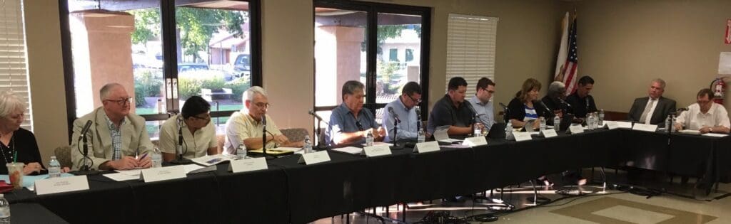 Community meeting with local officials and residents in Madera.