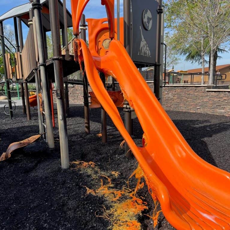 Playgrounds hit by vandals