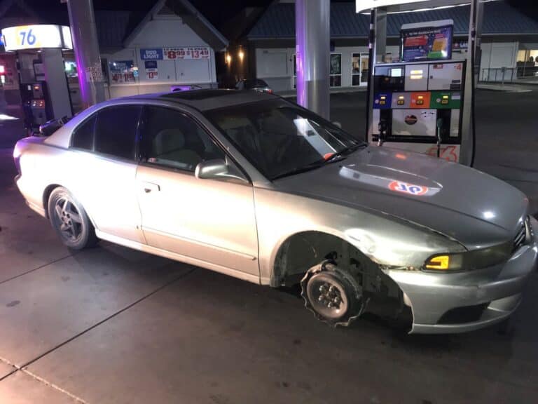 Missing tire leads to DUI arrest
