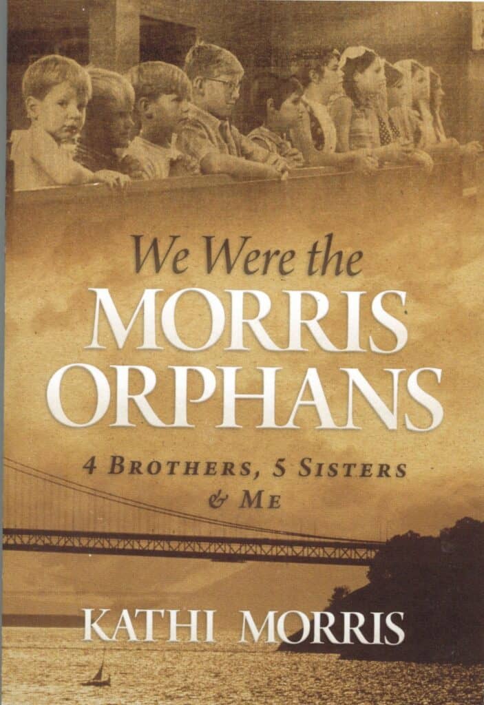Morris Orphans book cover featuring children in a church setting.