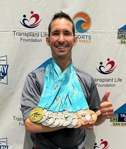 Matt DeFina wins big at transplant games