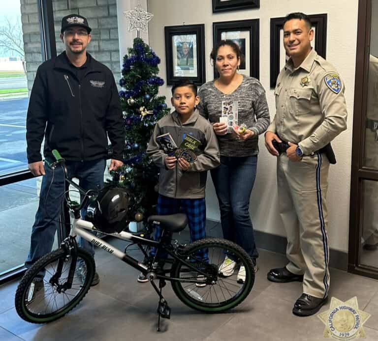 Injured pedestrian receives bike